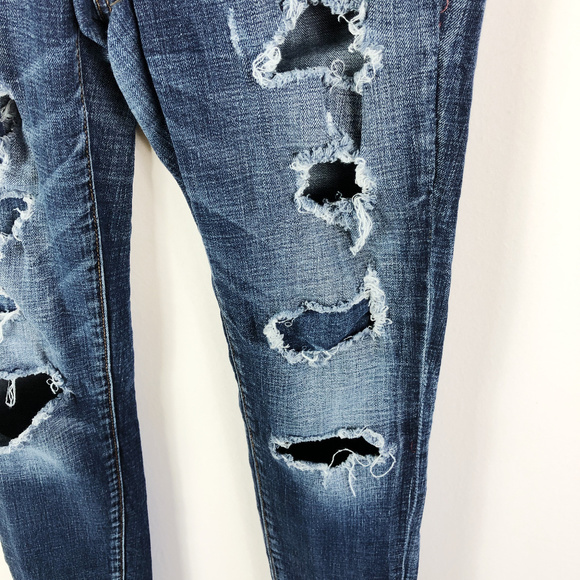 [AMERICAN EAGLE] Destroyed Denim Skinny Jeans - Picture 6 of 8
